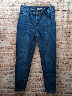 Blue Savvy Dark Blue High-Waist Skinny Jeans Size 15/32